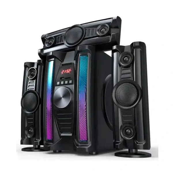 Enceinte multimédia Nasco – Caisson de basse +3 Haut-parleur – Bluetooth – USB – Mp3 – Fm – Card SD -Télécommande