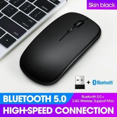 Souris Bluetooth Sans Fil Rechargeable - Noir