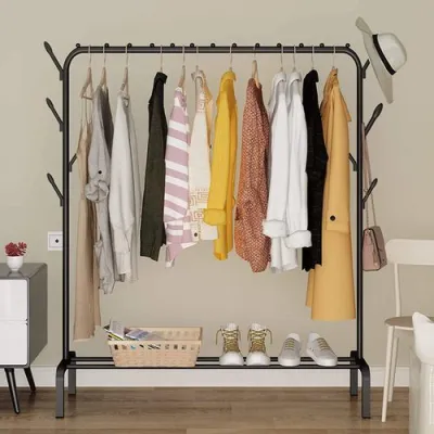 Étagère Vêtements et Chaussures en Métal – Rangement