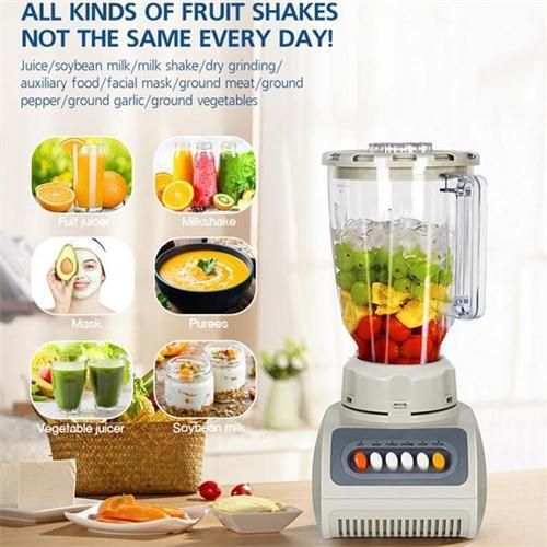 Blender Multifonction 450W – 1,5 L avec 4 Lames Inox et Fonction Pulse